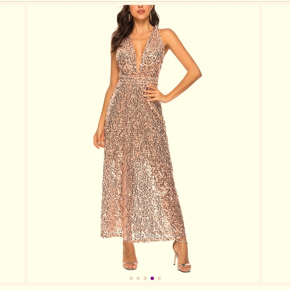 Pink Sequin gown